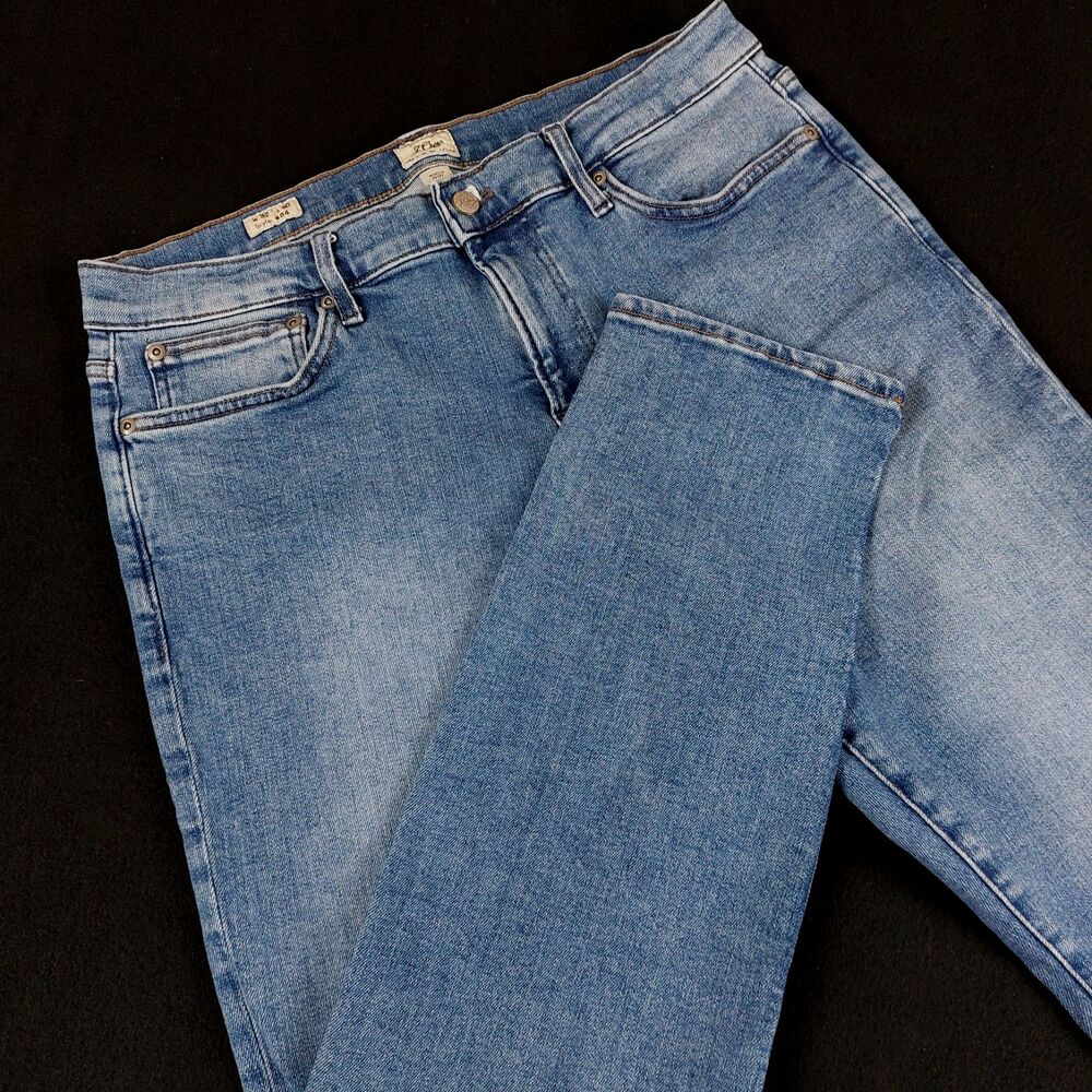 J. Crew 484 Slim-fit Stretch Jeans Men's 32x30 (Fit 34x30) Blue Tapered Leg